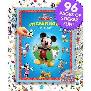 Disney Mickey Mouse Clubhouse Sticker Book Treasury - Activity Books for kids, 350 reusable stickers...