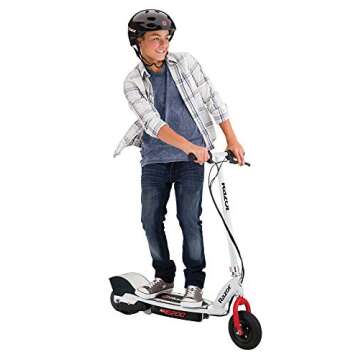 Razor E200 Electric Scooter for Kids Ages 13+ - 8" Pneumatic Tires, 200-Watt Motor, Up to 12 mph and 40 min of Ride Time, For Riders up to 154 lbs