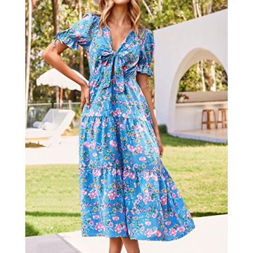 BTFBM Women's Boho Summer Dress for Parties and Beach
