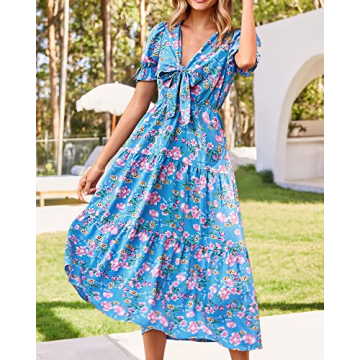 BTFBM Women's Boho Summer Dress for Parties and Beach