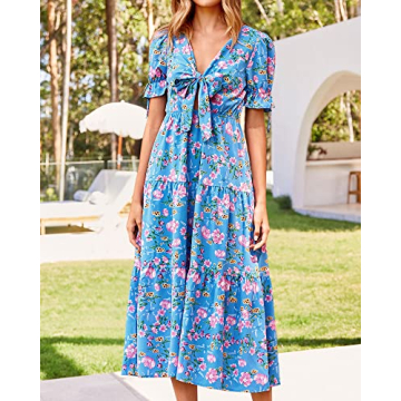 BTFBM Women's Boho Summer Dress for Parties and Beach