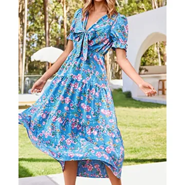 BTFBM Women's Boho Summer Dress for Parties and Beach