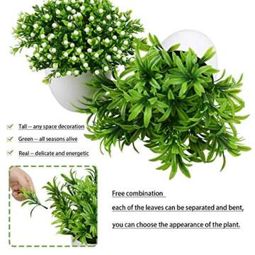 Summer Flower Artificial Potted Plants for Home Decor