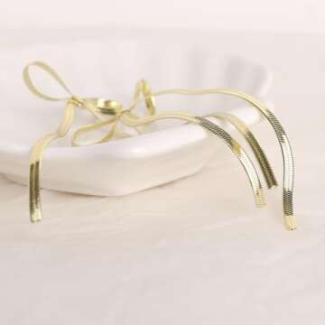 Elegant Agriajun Gold Bow Earrings for Women Statement