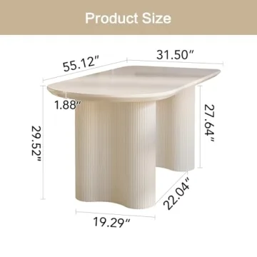 Guyii Stylish 55.12" Dining Table for Small Spaces