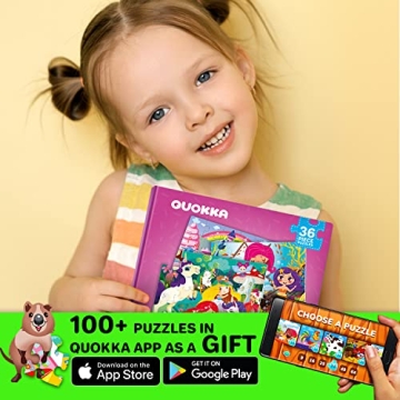 QUOKKA Magnetic Puzzles for Kids 4-6 Learning Fun Travel