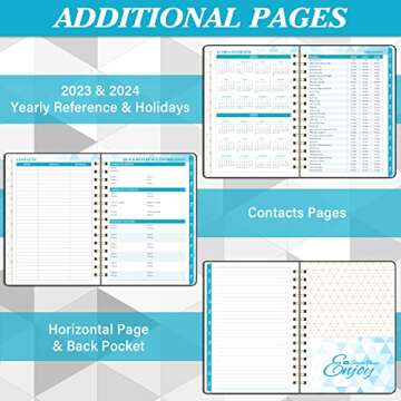 2023 Planner with Tabs - Weekly & Monthly Organizer