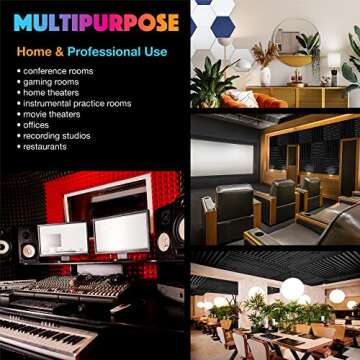 Sonic Acoustics Hexagon Acoustic Panels for Superior Sound
