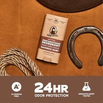 Dr. Squatch Natural Deodorant for Men 3 Pack Maverick Musk