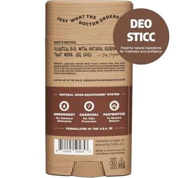 Dr. Squatch Natural Deodorant for Men 3 Pack Maverick Musk