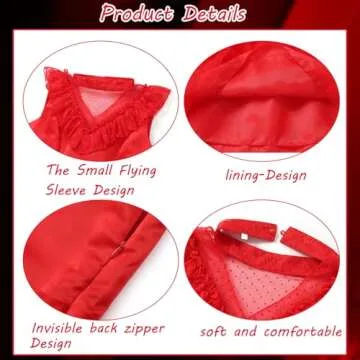 Gothic Beetle Bride Red Dress for Halloween Costume