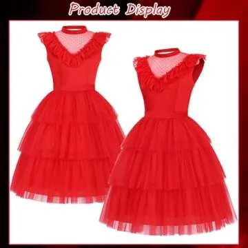 Gothic Beetle Bride Red Dress for Halloween Costume