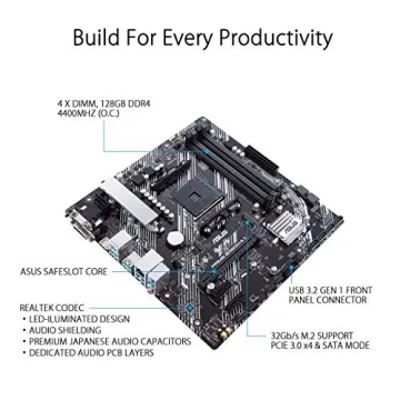 ASUS Prime B550-PLUS AM4 Micro ATX Motherboard with RGB