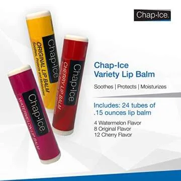 Chap-Ice Assorted Lip Balm 24-Count Hydrating Variety