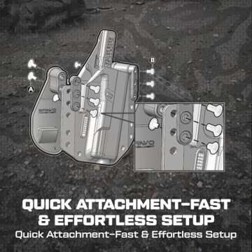 Bravo Concealment Paddle Attachments for Effortless OWB Carry