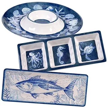 Certified International Oceanic Melamine Dinnerware Set