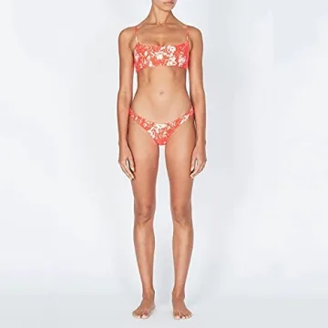 VOLAFA Women's Smocked Triangle Bikini Set for Stylish Summer Swimwear