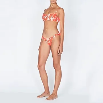 VOLAFA Women's Smocked Triangle Bikini Set for Stylish Summer Swimwear