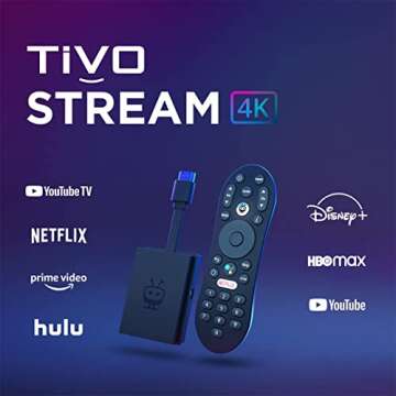 TiVo Stream 4K – Every Streaming App and Live TV on One Screen – 4K UHD, Dolby Vision HDR and Do...