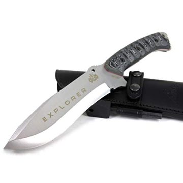 EXPLORER Bushcraft Survival Knife with Multi-Position Sheath