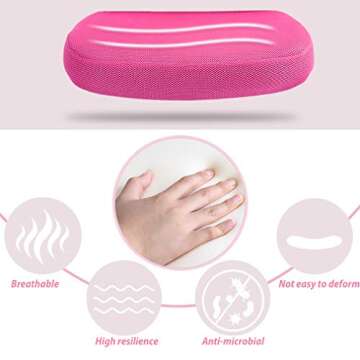 Ergonomic Pink Office Chair with Lumbar Support