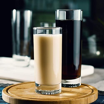 LUXU Premium Highball Drinking Glasses Set of 6 for Cocktails