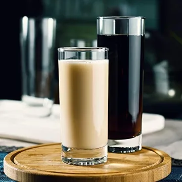 LUXU Premium Highball Drinking Glasses Set of 6 for Cocktails