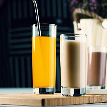 LUXU Premium Highball Drinking Glasses Set of 6 for Cocktails