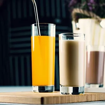 LUXU Premium Highball Drinking Glasses Set of 6 for Cocktails