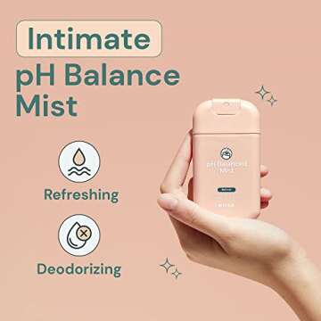 Ease Intimate Soothing pH-Balanced Mist for Feminine Itching and Discomfort Relief with Chamomile, E...