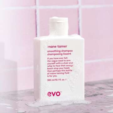 EVO Smoothing Hair Care Routine Bundle: Mane Tamer Smoothing Shampoo, Mane Tamer Smoothing Condition...