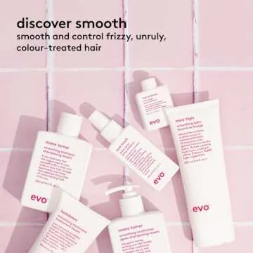 EVO Smoothing Hair Care Routine Bundle: Mane Tamer Smoothing Shampoo, Mane Tamer Smoothing Conditioner & Lockdown Smoothing Treatment