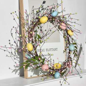 6FT Easter Garland with Pastel Colors for Home Decor