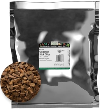 Frontier Co-op Organic Cinnamon Chips 1lb - Bulk Indonesian Cinnamon Bark