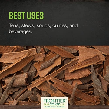 Frontier Co-op Organic Cinnamon Chips 1lb for Teas