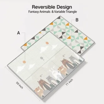 UANLAUO Foldable Baby Play Mat for Fun & Safety