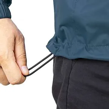 33,000ft Packable Rain Jacket Men's Lightweight Waterproof Rain Shell Jacket Raincoat with Hood for Golf Cycling Windbreaker