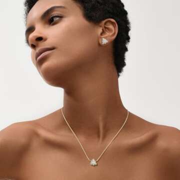 Gold Cubic Zirconia Earrings Studs for Women 18k Gold Tiny Heart CZ Triangle Earrings Hypoallergenic Handmade Earrings Studs Everyday Wear