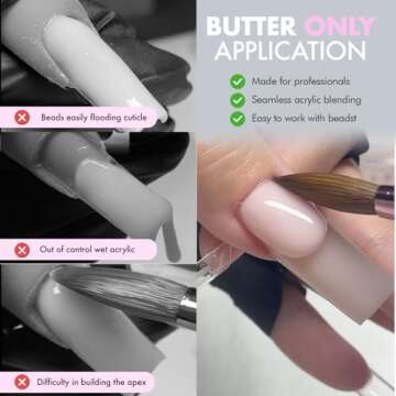 MakarttPro Fast Set Formula, MMA Free Professional 16oz EMA Liquid Monomer for Nail Art - Essential Acrylic Nail Supplies, Compatible with Kolinsky Acrylic Nail Brush & Acrylic Powder