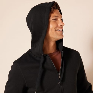 Amazon Essentials Men's Full-Zip Fleece Hoodie for Comfort
