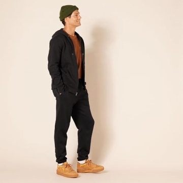Amazon Essentials Men's Full-Zip Fleece Hoodie for Comfort