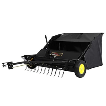 Brinly 42 Lawn Sweeper Dethatcher with Hamper Efficient Yard Care