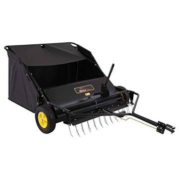 Brinly 42 Lawn Sweeper Dethatcher with Hamper Efficient Yard Care