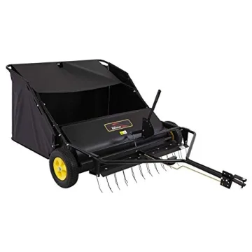 Brinly 42 Lawn Sweeper Dethatcher with Hamper Efficient Yard Care