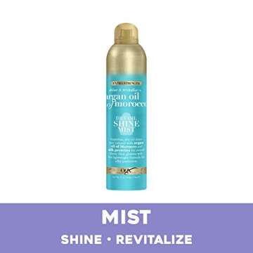 OGX Revitalize + Argan Shine Extra Strength Dry Oil Conditioning Mist with Argan Oil & Silk Proteins...