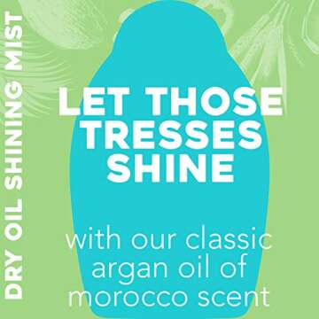 OGX Revitalize + Argan Shine Extra Strength Dry Oil Conditioning Mist with Argan Oil & Silk Proteins, Light Nourishing Hair Treatment to Soften Hair & Add Luminous Shine, 5 Ounce