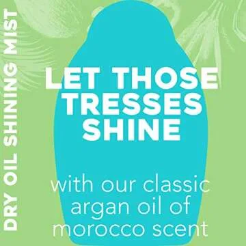 OGX Revitalize + Argan Shine Extra Strength Dry Oil Conditioning Mist with Argan Oil & Silk Proteins, Light Nourishing Hair Treatment to Soften Hair & Add Luminous Shine, 5 Ounce