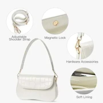 Stylish Telena Shoulder Bag with Detachable Straps for Women