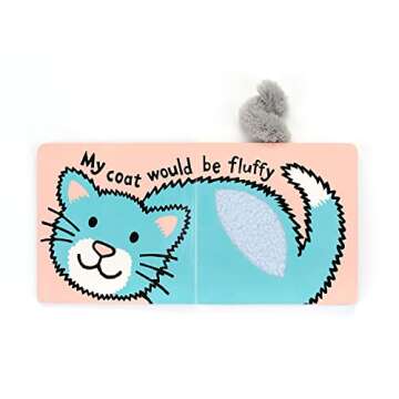 Jellycat If I were a Kitty: A Baby Touch and Feel Board Book Children's Book - Baby Gift