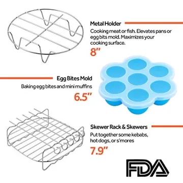 COSORI Air Fryer Accessories Set of 6 - Must-Have Kitchen Tools